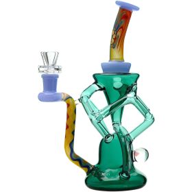 QUAD WIGWAG RECYCLER WITH OPAL (Color: MBL+AQ)